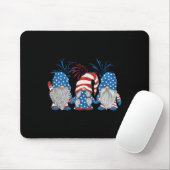 4. Juli Gnomes American Gnome Independence Mousepad (Mit Mouse)