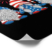4. Juli Gnomes American Gnome Independence Poster (Ecke)