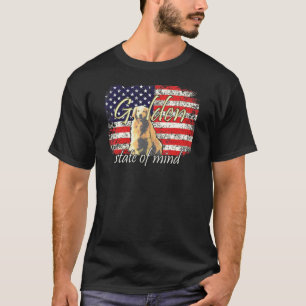4. Juli Golden Retriever Flag T-Shirt