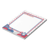 4. Juli, Gott segne Amerika Notizblock (Rotiert)