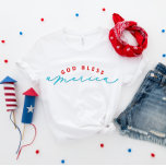 4. Juli Gott segne Amerika Patriotischer T - Shirt<br><div class="desc">Wenn Sie dieses Design Liebe,  kommen Sie Karo aus unserer All American Collection! Jeden Tag fügen wir neue Designs hinzu!</div>
