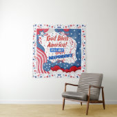 4. Juli, Gott segne Amerika Wandteppich (Beispiel)