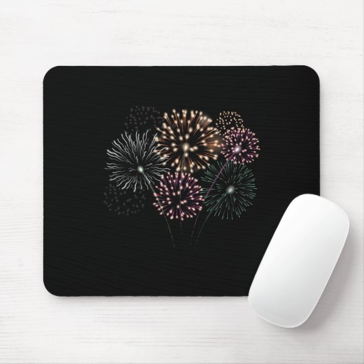 4. Juli Grand Finale Feuerwerk Show Red White Mousepad (Mit Mouse)