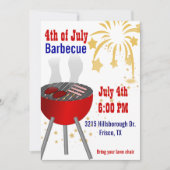 4. Juli Grill Einladung (Vorderseite)