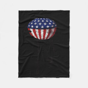 4. Juli Grill USA amerikanische Flagge Geschenk fü Fleecedecke