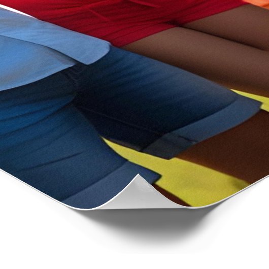 4. Juli GRILLEN Celebration Poster Print (Ecke)