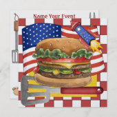 4. Juli - GRILLEN Cook Out ! SRF Einladung (Vorne/Hinten)