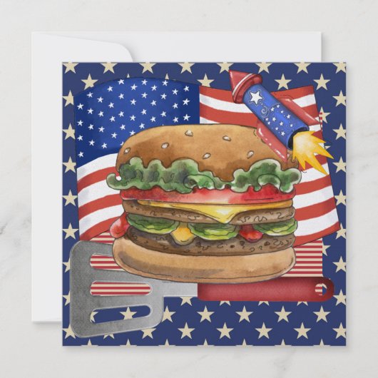 4. Juli - GRILLEN Cook Out ! SRF Einladung (Vorderseite)