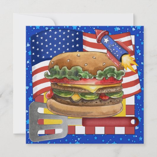 4. Juli - GRILLEN Cook Out ! SRF Einladung (Vorderseite)