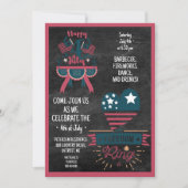 4. Juli GRILLEN Einladung (Vorderseite)