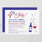 4. Juli GRILLEN Einladung (Vorne/Hinten)
