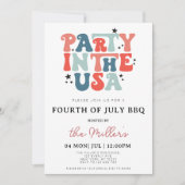 4. Juli GRILLEN Einladung, 4. Juli Einladung, 4. J Einladung (Vorderseite)