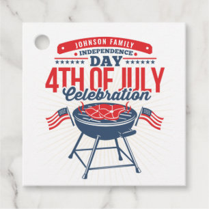4. Juli GRILLEN Grill Personalisiert Family Wieder Geschenkanhänger