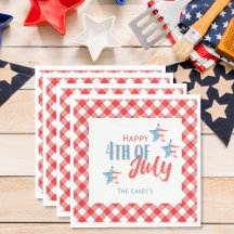 4. Juli GRILLEN Paper Napkin
