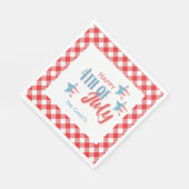 4. Juli GRILLEN Paper Napkin Serviette (Ecke)