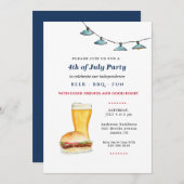 4. Juli GRILLEN Party Ankündigung (Vorne/Hinten)