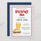 4. Juli GRILLEN Party Ankündigung (Vorne/Hinten)