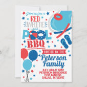 4. Juli GRILLEN Party Einladung Einladung (Vorderseite)