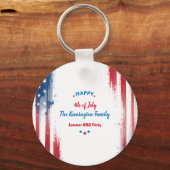 4. Juli GRILLEN Party Schlüsselanhänger (Vorderseite)