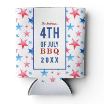 4. Juli Grillen Rot-Blau-Patriotik-Stars Grill