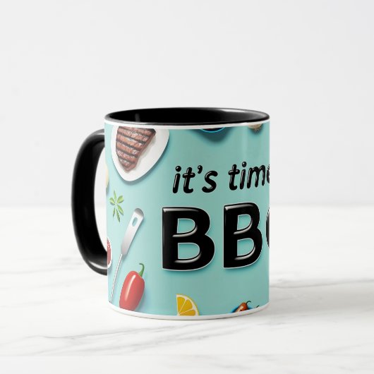 4. Juli GRILLEN Tasse - Hot Dogs, Fireworks & Free (Vorderseite Links)