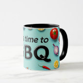 4. Juli GRILLEN Tasse - Hot Dogs, Fireworks & Free (VorderseiteRechts)