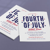 4. Juli GRILLEN zum Unabhängigkeitstag Einladung