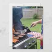 4. Juli Grillparty Einladung (Vorderseite)