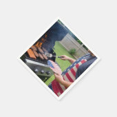 4. Juli Grillparty Serviette (Ecke)