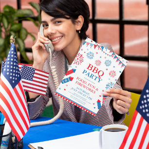 4. Juli Grillrahmen Einladung