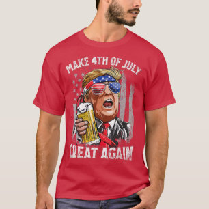 4. Juli Große Trump-Männer Frauen T-Shirt