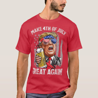 4. Juli Große Trump-Männer Frauen T-Shirt