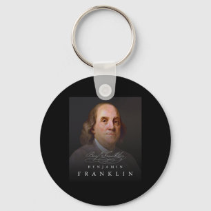 4. Juli Gründungsvater Ben Benjamin Franklin T-Shi Schlüsselanhänger
