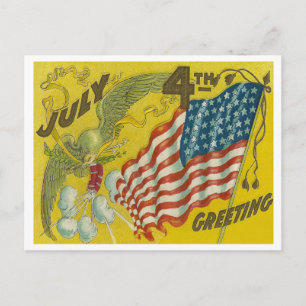 4. Juli Gruß Postkarte
