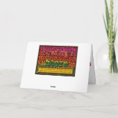 4. Juli Grußkarte Karte (Rückseite)