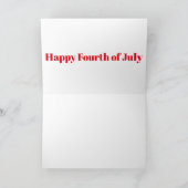 4. Juli Grußkarte Karte (Innenseite)