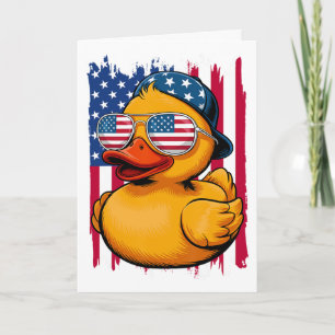 4. Juli-Gummiente Patriotische vierte Juli F Karte