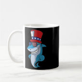4. Juli Hai für Kinder Kaffeetasse (Links)