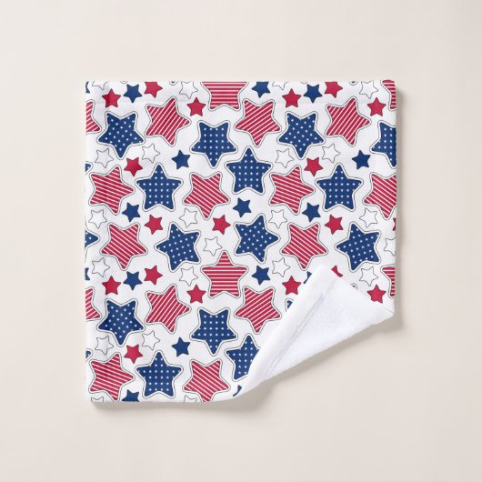 4. Juli Handtuch Set (Waschlappen)