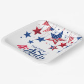 4. Juli Hanging Stars ID1103 Pappteller (Gewinkelt)