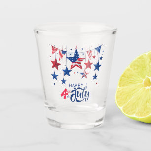 4. Juli Hanging Stars ID1103 Schnapsglas