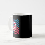 4. Juli - Happy Face American Kaffeetasse (Vorderseite Links)