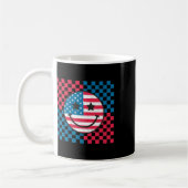 4. Juli - Happy Face American Kaffeetasse (Links)