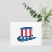 4. Juli Hat Postcard Postkarte (Stehend Vorderseite)