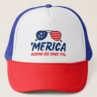 4. Juli Hat, USA Cap, amerikanische Flagge Truckerkappe