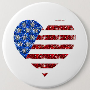 4. Juli Herz/Kolossal, 18 mm Rundtaste Button