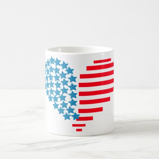 4. Juli-Herzen-Kaffeetasse Kaffeetasse (Mittel)