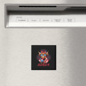 4. Juli Highland Kuh Popsicle Firework Usa Ame Magnet (In Situ (Geschirrspüler))