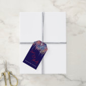 4. Juli Hochzeit Danke  Geschenkanhänger (Mit Garn)