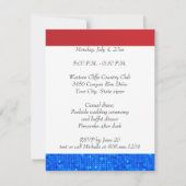 4. Juli Hochzeit Einladung (Rückseite)